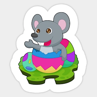 Mouse Easter Easter eggs Sticker